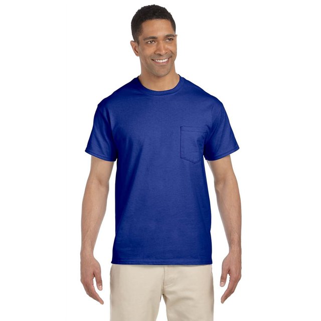 Gildan T-Shirt Ultra Coton 6 oz avec Poche - ROYAL - 2TG