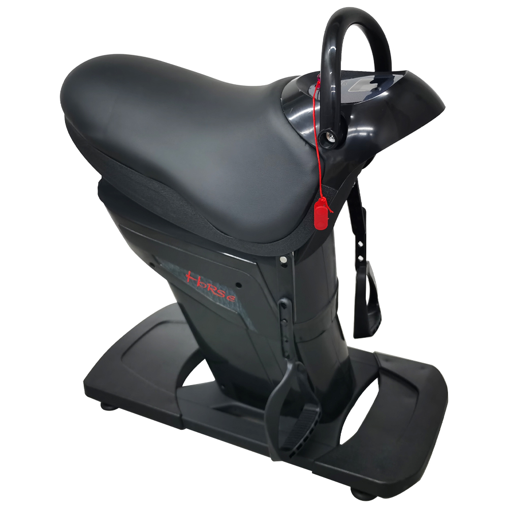 INTSUPERMAI Electric Horse Riding Machine Indoor Abdominal Trainers Fitness Equipment Black