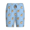 thumbnail image 4 of Easygdp Corgi Dog Men's Short Pajama Pants, Sleep Shorts, Household Pants, Casual Pants with Pockets - XX-Large, 4 of 9