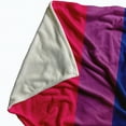 thumbnail image 2 of Simply Daisy 60 x 80 inch Bisexual Pride Flag Throw Blanket, 2 of 2