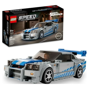LEGO Speed Champions 2 Fast 2 Furious Nissan Skyline GT-R (R34)  76917 Race Car Toy Model Building Kit, Collectible with Racer Minifigure, 2023 Set for Kids