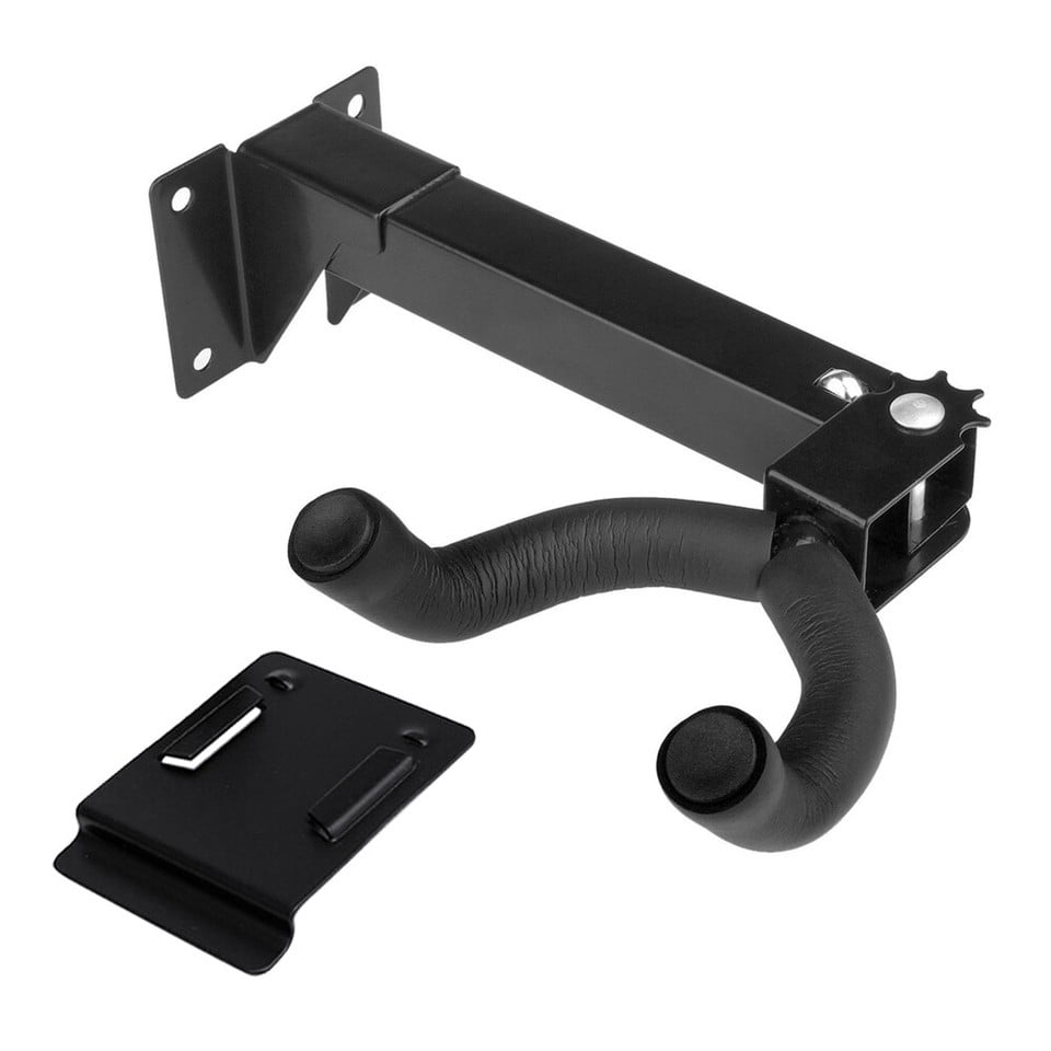 6 Pack Wall Mount Swivel Guitar Hanger Adjustable Instrument Display Rack Stand