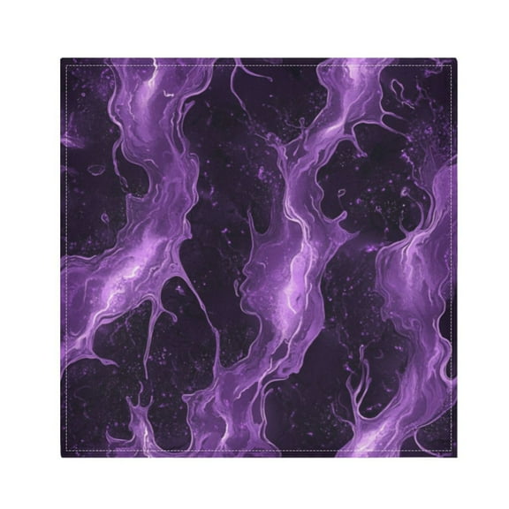 Napkin Satin Napkin 20*20Inchx1 Kitchen Towel Dinner Plate Towel Decorative Towel Napkin Tea Towel Suitable For Kitchen Table Purple River Pattern