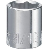 Craftsman Sockets, 1/4" Drive 9/16" 6 Point SAE Sh CMMT43480