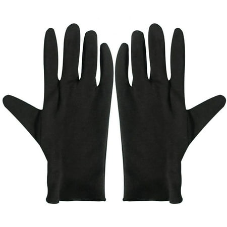 

12 Pairs Jewelry Touching Gloves Car Driving Gloves Etiquette Cotton Gloves Outdoor Protective Gloves L