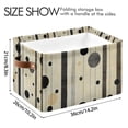 thumbnail image 4 of Yayeee 2 Pack Canvas Storage Basket with Handles for Shelves Fabric Bins Closet Organizer, Stripes Pattern, 4 of 8