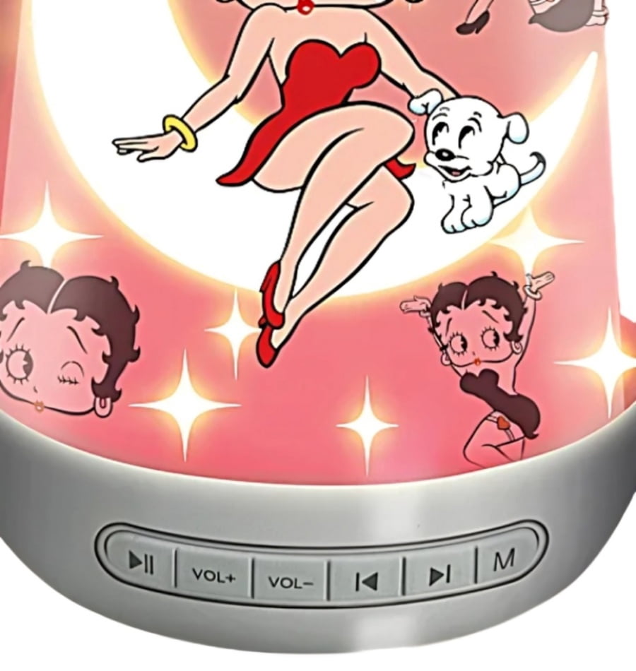 The Bradford Exchange Betty Boop Sweet Dreams Sleep Sound Machine with Nightlight 24 Soothing Sounds 6 LED Color Adjustable Timer Officially Perfect Wellness Gift 6-inches