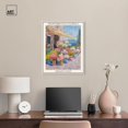 thumbnail image 3 of Mediterranean Florals Amalfi Canvas Monet Inspired Poster by Art Remedy, White Frame, 20" x 24", 3 of 7