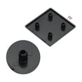 thumbnail image 3 of Standard Plastic Square Aluminum Extrusion End Cap Black 60x60mm 12pcs, 3 of 5