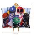 thumbnail image 2 of Power Rangers Wearable Blanket Cloak Arctic Velvet Hooded Blanket Soft Fuzzy Hoodie Blanket Cape for Adults Kids 40"x50", 2 of 8