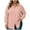 Pink, variant on DAFPZW Women's Plus Size Long Sleeve Button Down Shirt With Classic Collar Cotton Casual Shirt Loose Blouses Tops