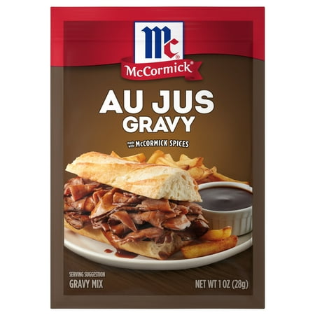 McCormick No Artificial Flavors Au Jus Gravy Seasoning Mix, 1.0 oz Packet