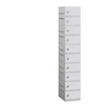 thumbnail image 1 of Salsbury 90168GY-A 2.75 In. W X 74 In. H X 18 In. D 10-Tier Plastic Lockers Assembled In Gray, 1 of 1