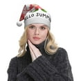 thumbnail image 5 of Cauagu Watercolor Tropical Gnomes for Adult Christmas Hat,1-Pack Xmas Holiday Hat Santa Hat for Women & Men Festive Headwear Accessories Fit for Christmas/New Year/Party, 5 of 6