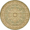 thumbnail image 1 of Unique Loom Tapis Floral Versailles Médaillon 8' x 8' Rond Vert/ivoire, 1 of 1