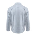 thumbnail image 3 of Trikvn Men's Classic Button Down Shirts Long Sleeve Fine Striped Dress Shirt Regular Fit Wrinkle Free Lightweight Casual Tops for Business Office Work Formal Events, 3 of 5