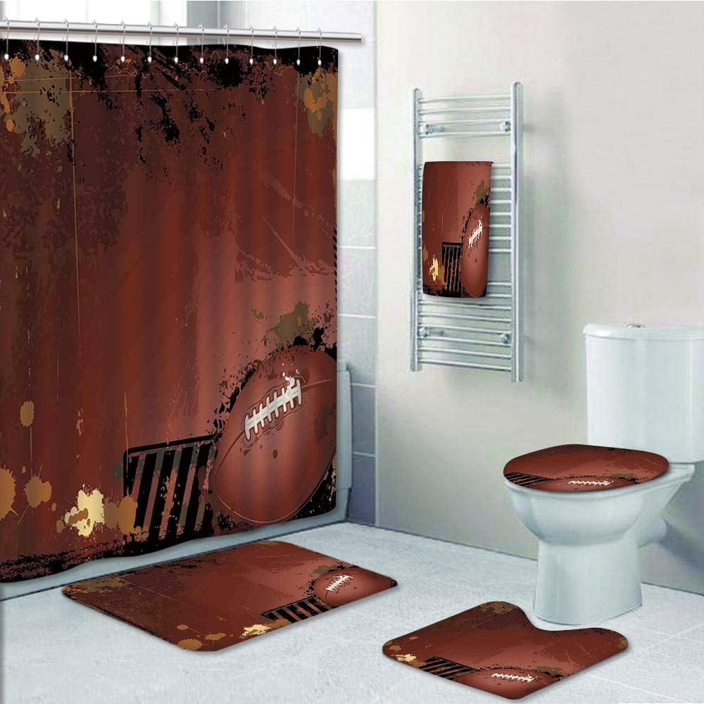 PRTAU Sports Maroon Grunge Rugby with Game Elements Competition Win ...