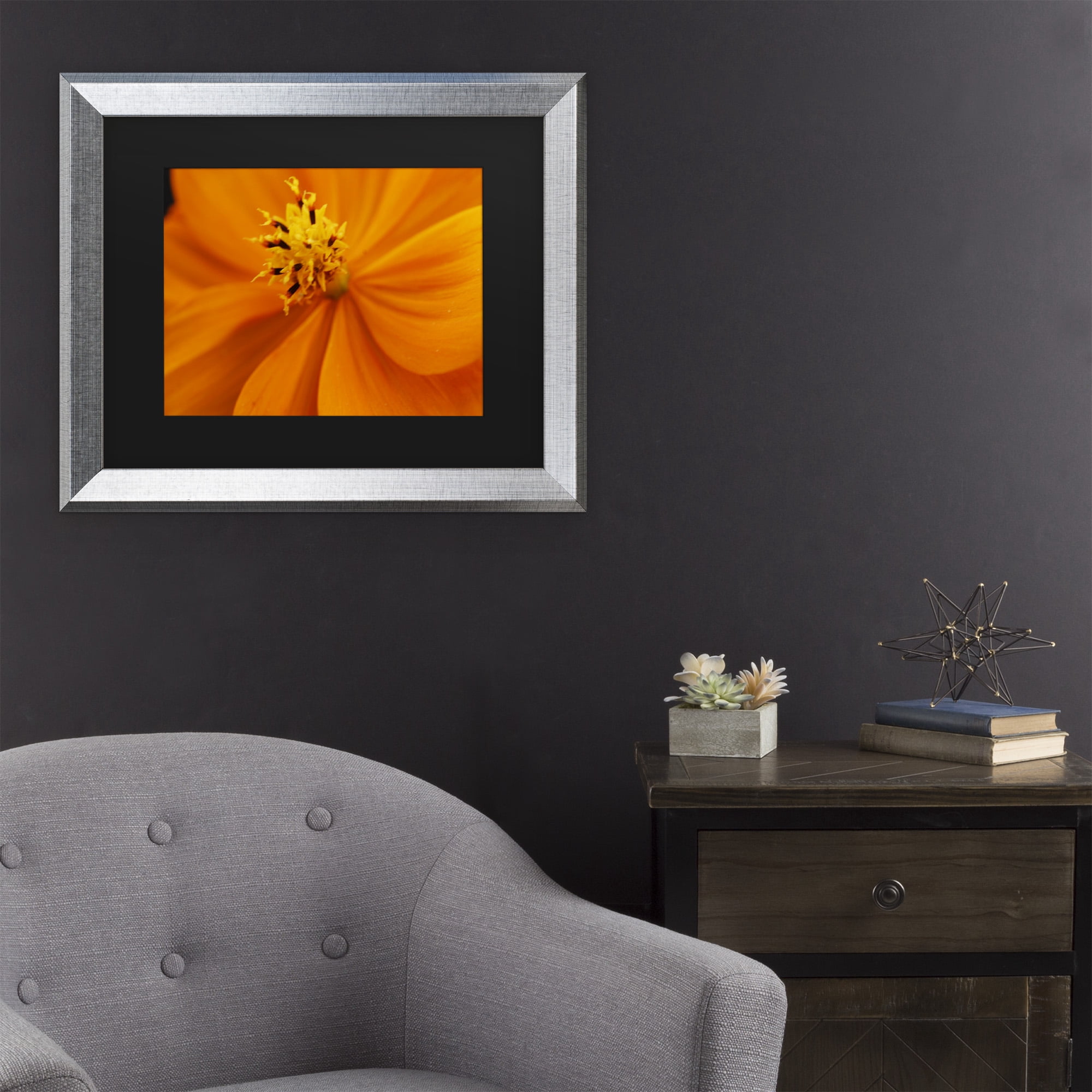 Trademark Fine Art 'Orange Flower' Canvas Art by Kurt Shaffer