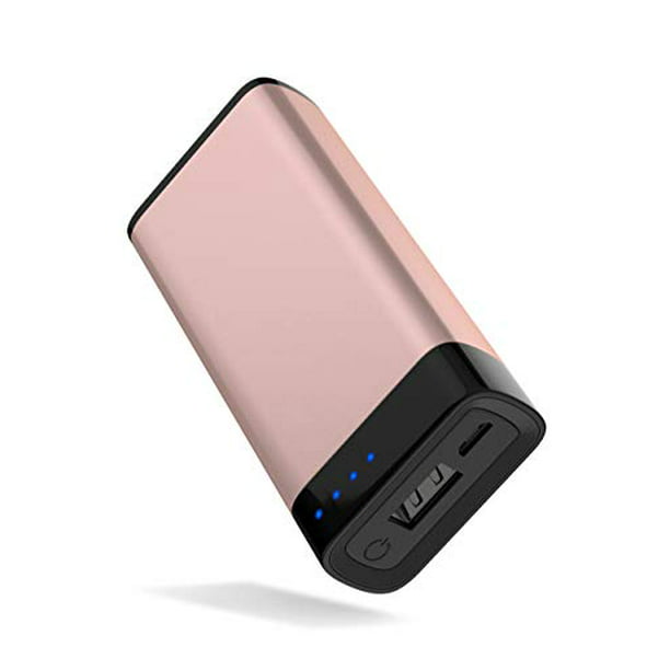 paars Sterkte politicus TalkWorks Portable Charger Power Bank USB Battery Pack 4000 mAh - External  Cell Phone Backup Supply for Apple iPhone 12, 11, XR, XS, X, 8, 7, 6, SE,  iPad, Android for Samsung Galaxy - Rose, - Walmart.com