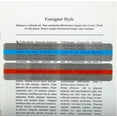 thumbnail image 2 of 16 tiras de lectura instructivas para el TDAH y la reducción del estrés visual. Las reglas de lectura codificadas por colores ayudan a combatir la dislexia en los niños, 2 of 5