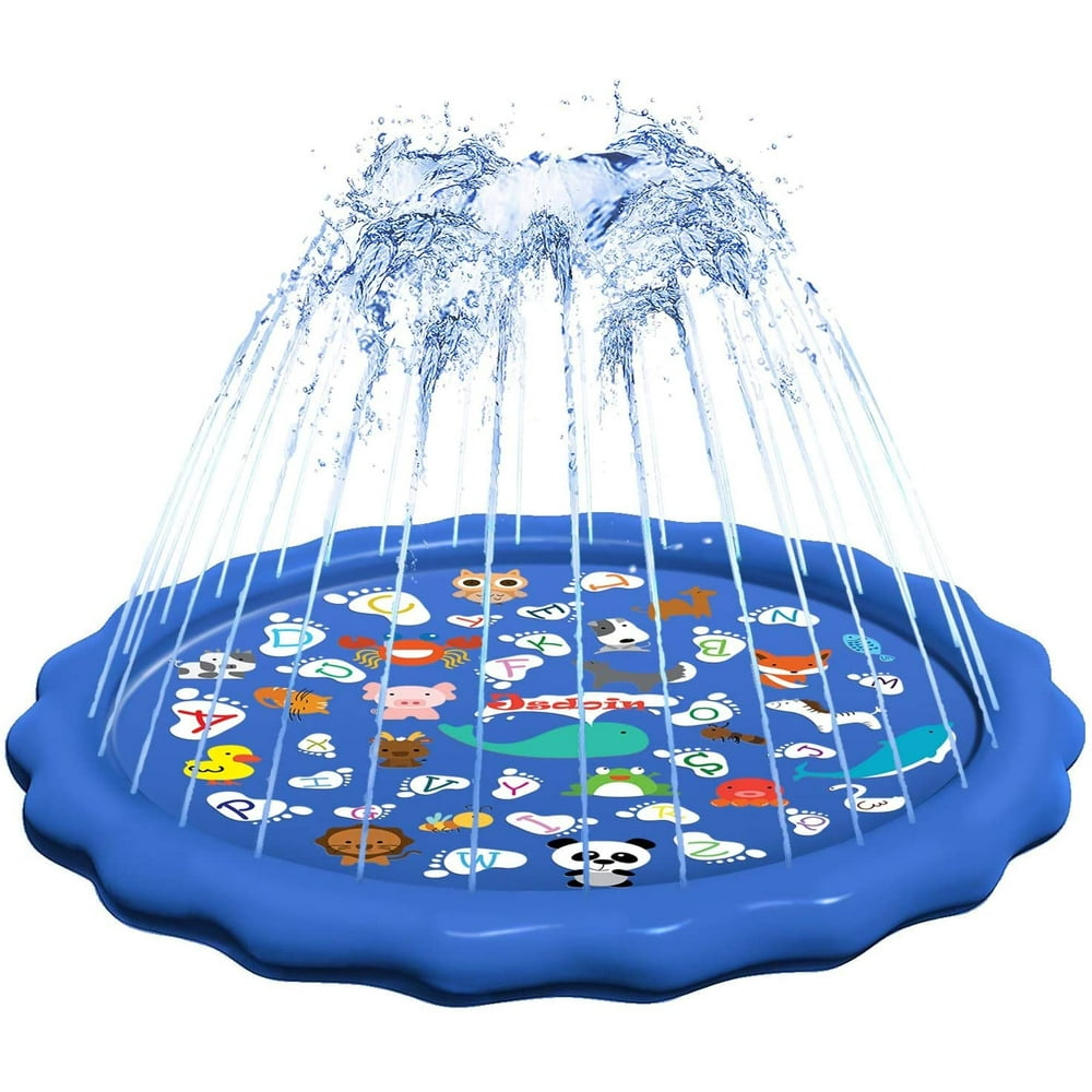 DecorX Sprinkler for Kids, Splash Pad, Wading Pool and Learning Mat - 68ââ Inflatable Outdoor