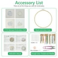 thumbnail image 3 of Hands DIY Embroidery Starter Kit Hand-made Cross Stitch Kit with Pattern and Instructions Full Range of Embroidery Kits Embroidery Hoops DIY Embroidery Crafts for Adults Beginner, 3 of 10