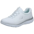 thumbnail image 1 of Zapatillas Skechers Summits de espuma viscoelástica para mujer, color blanco/plateado, talla 8US, 1 of 9