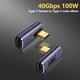 thumbnail image 3 of Adaptador USB C A Tipo USB4.0 40GBPS Femenino Hombre/Hembra PD100W Convertidor Datos Carga Rápida 8K@120Hz Accesorios para La Computadora Portátil, 3 of 9