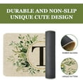 thumbnail image 4 of Spring Eucalyptus Leaves Monogram Letter T Door Mat 30 X 17 Inch Family Last Name Initial Welcome Doormat Indoor Outdoor Entrance Floor Rug Non Slip Spring Summer Decor Rubber Mats, 4 of 6
