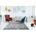thumbnail image 2 of Ladole Rugs Stella Geometric Design Contemporary Indoor Ivory Blue Grey Honeycomb Pattern Area Rug Carpet, 8x10 (7'10" x 10'5", 240cm x 320cm), 2 of 6