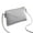 Gray, variant on Women Fashion Solid Color Leaf Zipper Shoulder Bag Crossbody Handbag Phone Pouch
