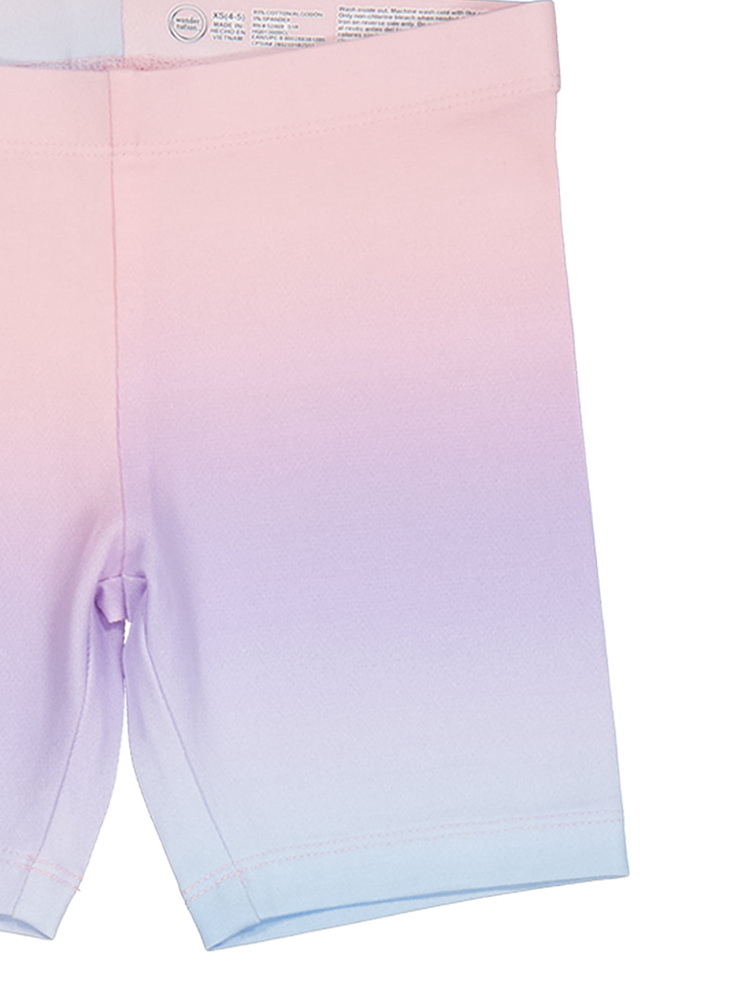 Wonder Nation Girls Bike Short, 6-Pack, Sizes 4-18 & Plus