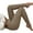 Khaki, variant on fartey Women's Ribbed Knit Compression Pantyhose Slim Stirrup Tummy Control Yoga Leggings Lounge Elastic High Waisted Tights Stretchy Gym Jogger Legging