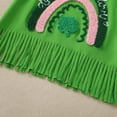 thumbnail image 4 of Staki Newborn Baby Girl Clothes St Patricks Day Toddler Baby Girl St Patrick's Day Outfit Clover Embroidery Smocked Flutter Sleeve T Shirt Plaid Ruffle Shorts Set 0-24M(Green,18-24 Months), 4 of 7