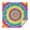 Colorful Rainbow Tie, variant on Rainbow Tie Dye Mandala Pattern Square Tablecloth,Waterproof Square Table Cover,Wipeable Spillproof Washable Table Cover for Home Kitchen Party Decor 60"x60"(152x152cm)