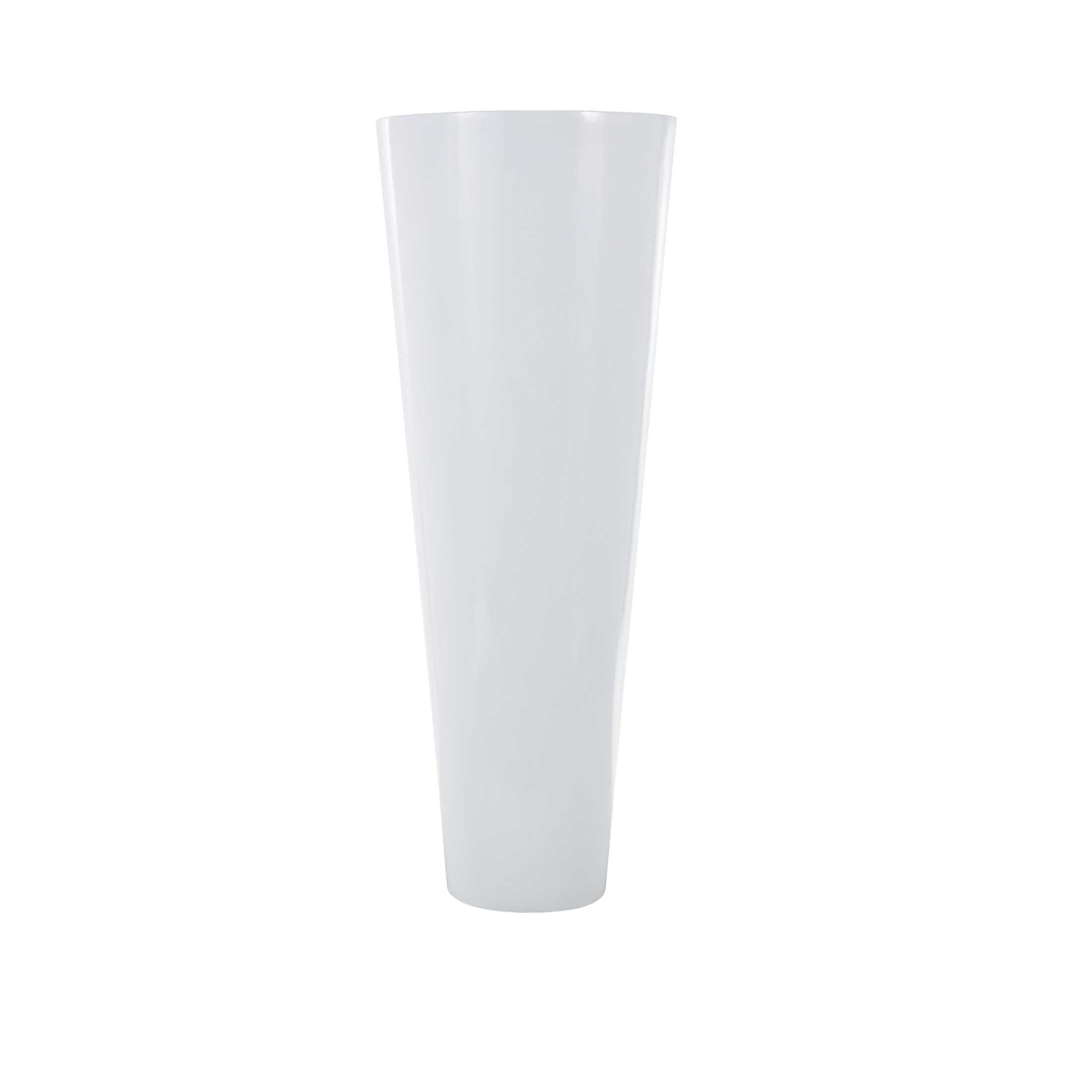 DecMode 48" White Fiberglass Vase