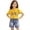 E283-Yellow, variant on hengsof Girls' Sparkling Butterfly Print Short Sleeve T-Shirt Denim Shorts Set, Casual Summer Two Piece Set, Short Sleeve Round Neck Top Elastic Waist Shorts Set, 0-6 Years Old