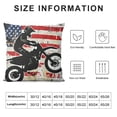thumbnail image 6 of Nawypu USA Flag Dirtbike Motocross Throw Pillow Cover Double Sided Plush Decorative Cushion Pillowcase for Couch Sofa 2pc, 6 of 6