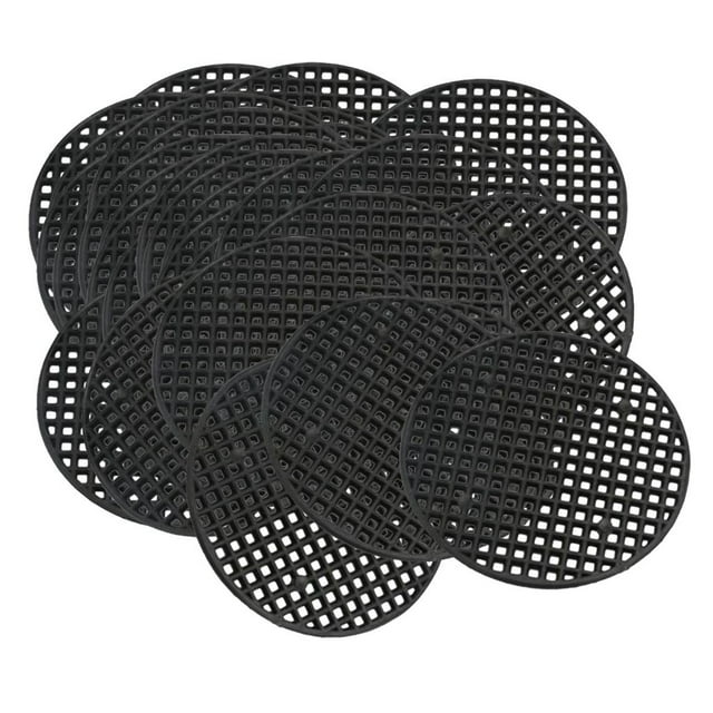 Pot de Fleurs Bonsaï Rond en Filet de Drainage pour Rempotage, Feuille Anti-Perte 4,5 Cm_50 Pcs