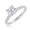 Platinum, variant on 1 to 5 Carat LAB GROWN Round Cut Diamond Prong Set Solitaire Diamond Engagement Ring Band (G-H Color VS1-VS2 Clarity) Platinum 1 Carat Size-5