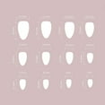 thumbnail image 3 of Uñas Postizas Cortas a Presión con Pegamento | Set de Uñas Reutilizables | 12 Tamaños | Kit para Decoración de Uñas | Material Abs | Diseño Francés | 24 Uñas + Lima + Pegatinas + Barra, 3 of 7