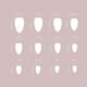 thumbnail image 3 of Uñas Postizas Cortas a Presión con Pegamento | Set de Uñas Reutilizables | 12 Tamaños | Kit para Decoración de Uñas | Material Abs | Diseño Francés | 24 Uñas + Lima + Pegatinas + Barra, 3 of 7