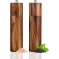 thumbnail image 1 of Juego 2 Molinillos Sal y Pimienta Madera Acacia 20cm Recargables con Núcleo Cerámico Ajuste Grosor Molinillo Especias Regalo Cocina Elegante, 1 of 5