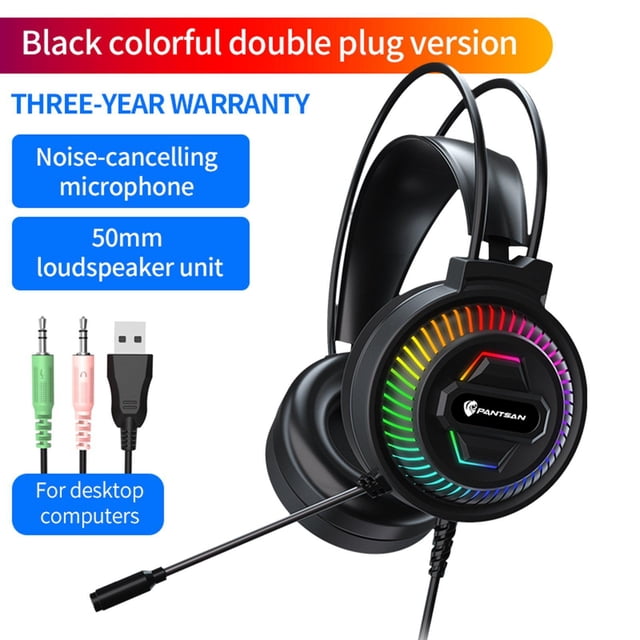 Auriculares Estéreo de 3,5 Mm CUTICAT para Juegos con Micrófono Flexible 35 mm USB