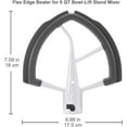 thumbnail image 4 of Flex Edge Beater for 5 Quart & 6 Quart KitchenAid Bowl-Lift Stand Mixer – Professional Flat Beater Paddle with Flexible Silicone Edges, 4 of 6