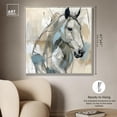 thumbnail image 5 of Horse Glint Canvas Horse Wall Art by Art Remedy, Silver Frame, 40" x 40", 5 of 7