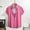 H_ Pink, variant on YLSDY Men's Lapel Striped T-Shirt Summer Beach Shirt Short-Sleeved Tops Vacation Casual Top Turn-Down Collar Shirts White S