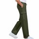 thumbnail image 5 of Pantalones largos para hombre, moda informal, color liso, con bolsillos, lazo, cordón, rectos, tubo, blusa y pantalón de poliéster., 5 of 5