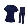 thumbnail image 3 of Milaget Scrubs Set Work Uniforms for Woman Nurse Costume for SPA Cosmetology Durable Size M, 3 of 9