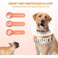 thumbnail image 2 of Collar antiladridos recargable para perros grandes, resistente al agua IP67 con sensibilidad ajustable para perros medianos y pequeños (negro mate)., 2 of 15